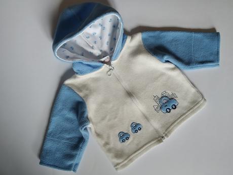 Flísová mikinka s autíčky, 68