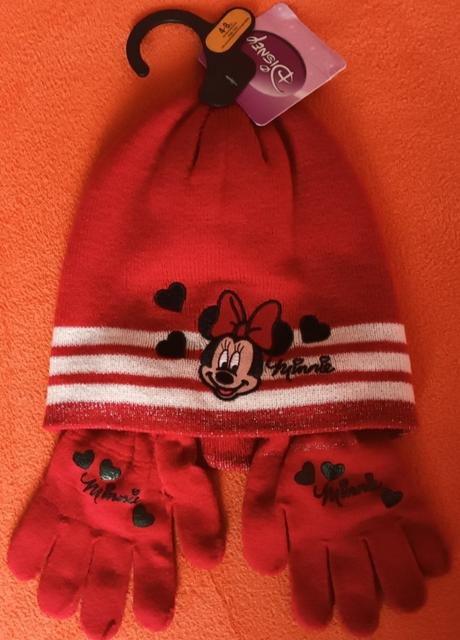 Komplet/set(čepice a rukavice) minnie disney, disney,128