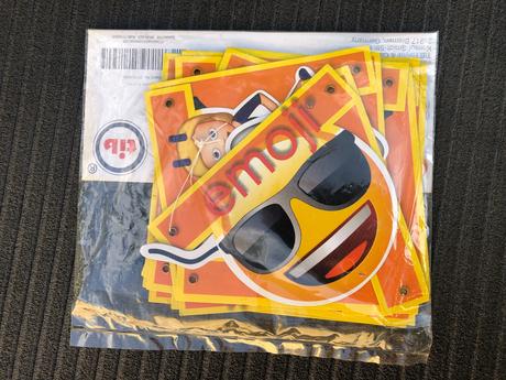 Ruzne papírové girlandy-party - emoji ,kun,