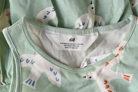 Šaty vel. 3 - 4 roky, h&m,104