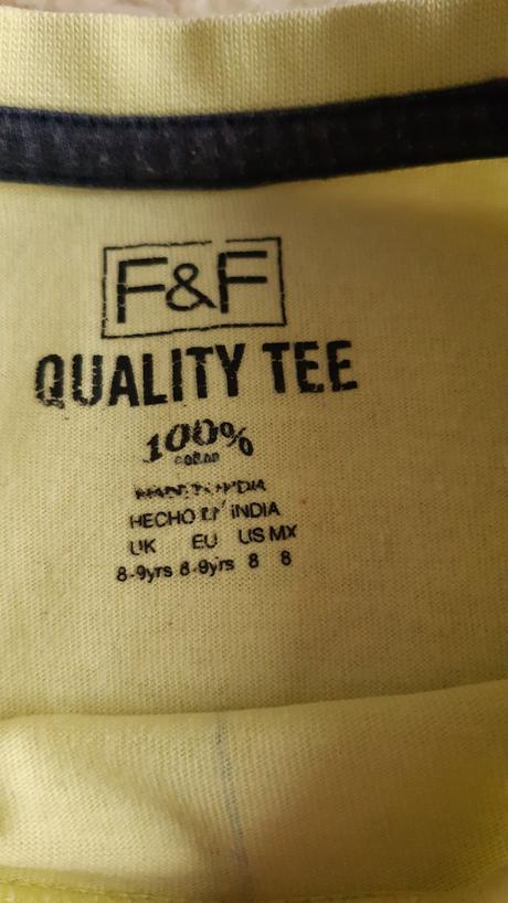 Žluté tričko 134, f&f,134