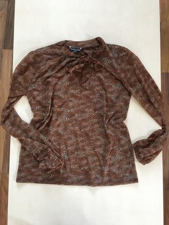 Šifon leoard halenka s mašlí, vel s/m, warehouse, warehouse,s