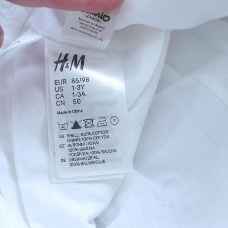 Čepice, klobouk hello kitty bílá 86/98, h&m,86