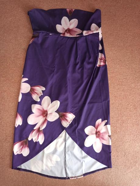 Fialové asymetrické šaty xxl, xxl