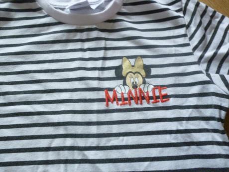 Pruhaté triko minnie 9-10, disney,140