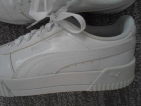 Bílé boty tenisky botasky puma lesklé, puma,39