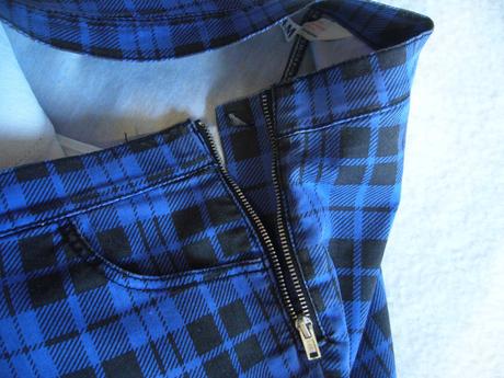 Dívčí/dámské elastické kostkované kalhoty, h&m,164