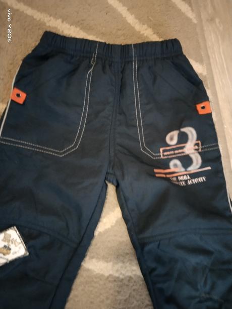 Šusťákové zateplené kalhoty, adams,98