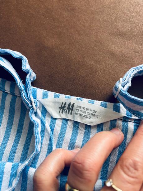 Ob/ overal s proužky- v.152, h&m,152