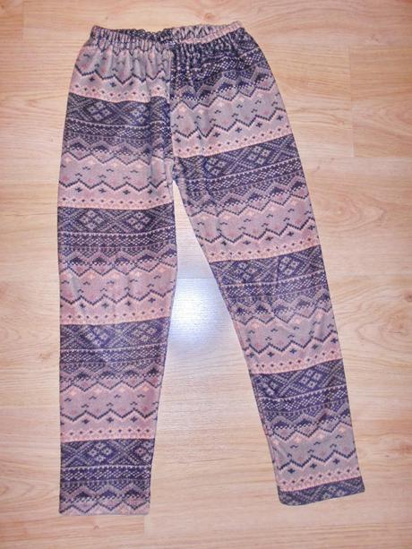 Dívčí kalhoty flaušové vel.134,140/146, 134