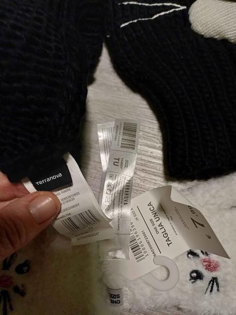 2x nová čepice a rukavice, terranova,128 / 134