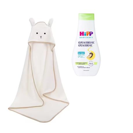 Set mamaleto ručník a hipp koupel na dobrou noc,