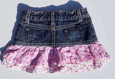 C79	dívčí riflová sukně vel. 74-80, pumpkin patch,74