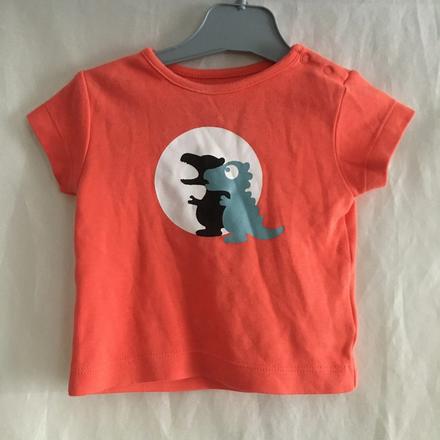 Vel. 68 oranžové tričko s dinosaurem, 68