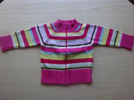 Svetr s proužky na zip, vel. 86, h&m,86