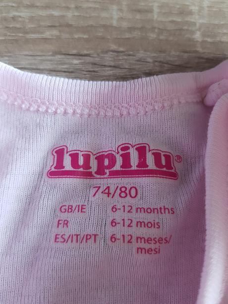 Dětské body vel. 6-12 měsíců, značky lupilu, lupilu,74