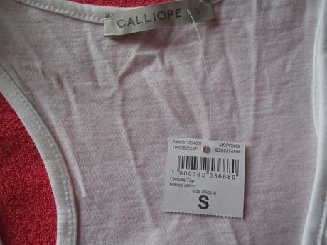 Novy damsky bily natelnik, terranova,s