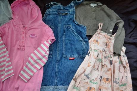 9x dívčí oblečení 110/116, 104–116