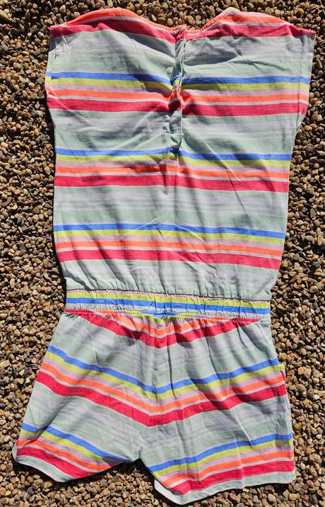 N64	dívčí pruhovaný overal vel. 146-152, 146