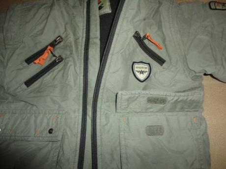 Hezká zimní bunda, letecká série, vel. 92-vada, 92