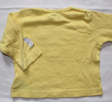 Ad419. tričko s motýly 3-6 měs., 68