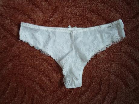 Bílé krajkové kalhotky 2 kusy, lemila,l