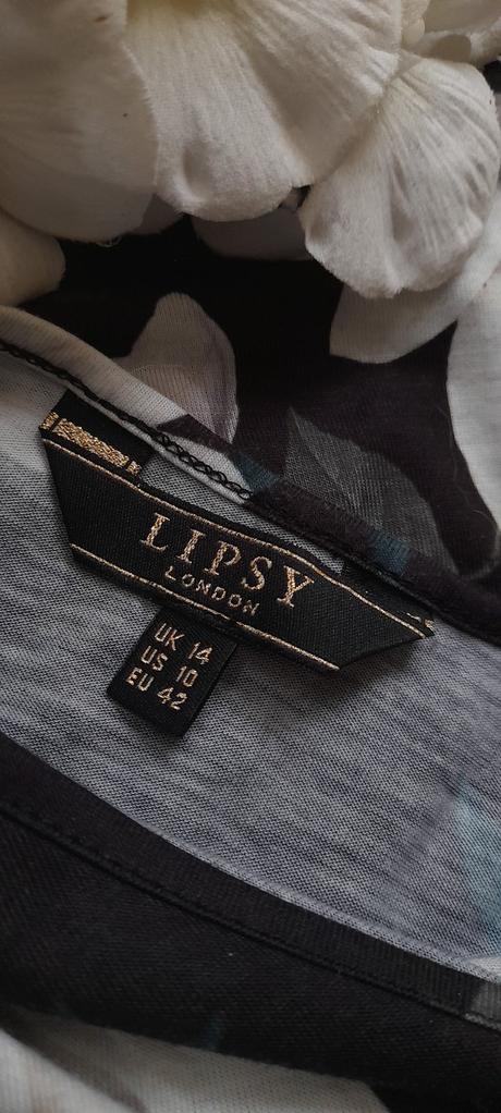 Lipsy květované šaty s dlouhými rukávy, lipsy london,42