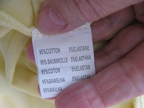 Bavlněné pružné sv.žluté tričko, xl