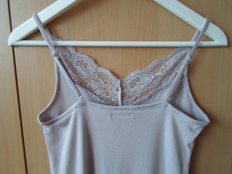 Růžové tričko triko růžové tílko top s krajkou, amisu,s