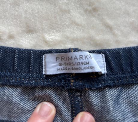 Džegíny modré - v.8/9 let, primark,134
