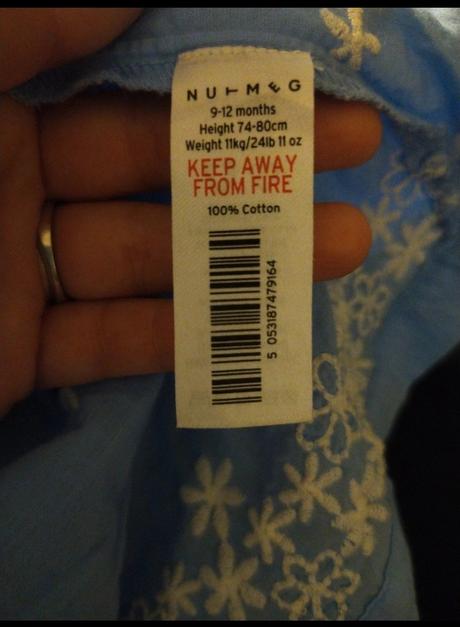 Dívčí letní šaty 9-12m, nutmeg,74