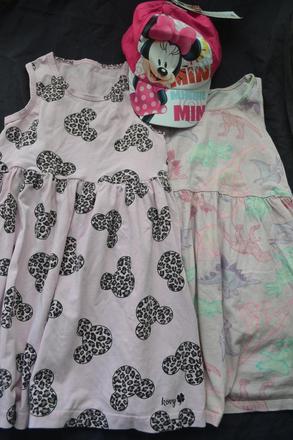 2x šaty v.122 ,h&m  ,bavlna,kšiltovka, h&m,122