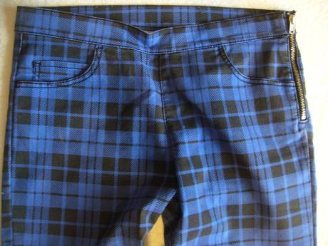 Dívčí/dámské elastické kostkované kalhoty, h&m,164