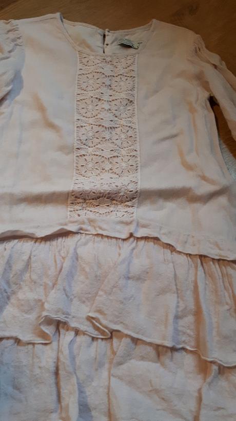 Krásné starorůžové jemné šaty od zary, zara,128