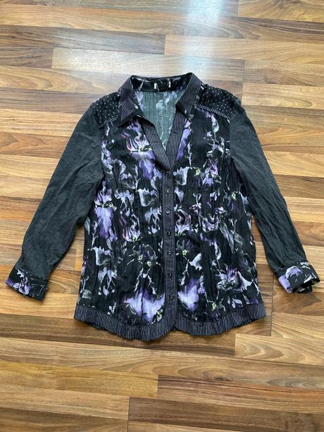 Nová halenka z různých materiálů, vel 46/cca xxxl,, xxxl