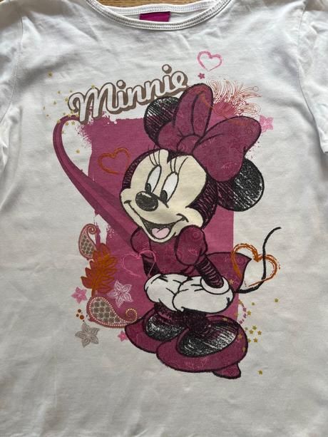 Triko s minnie & tričko disney vel. 122/128, disney,122
