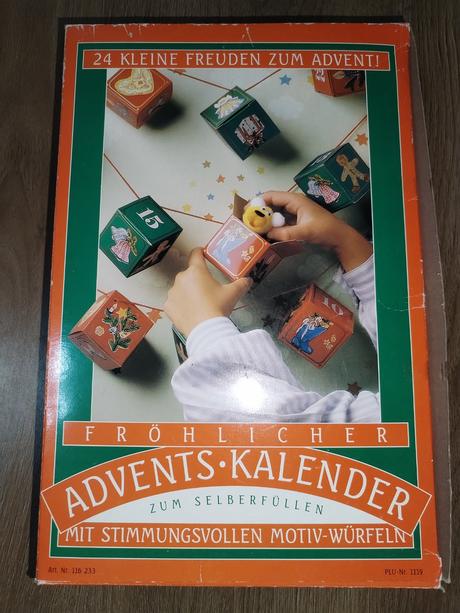 Nový adventní kalendář nepoužitý krabičkový, 