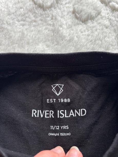 Triko černé - v.11/12 let zn. river island, river island,152