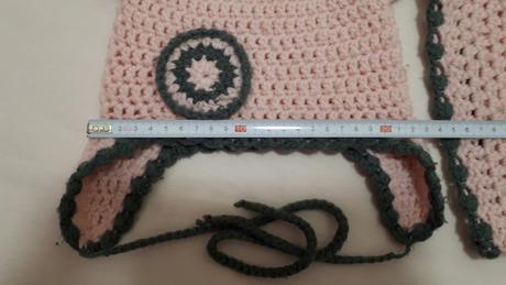 Dětská zimní pletená čepička s nákrčníkem, vel.3-5, 104