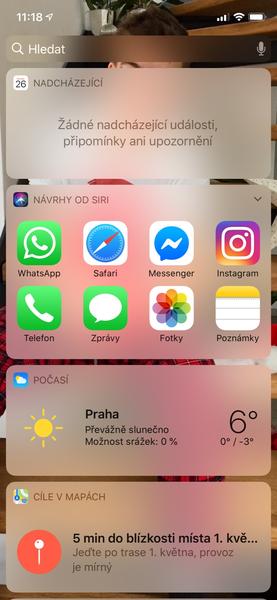 Záznamy z hlavního vyhledávače iPhonu. Jak je vymazat?