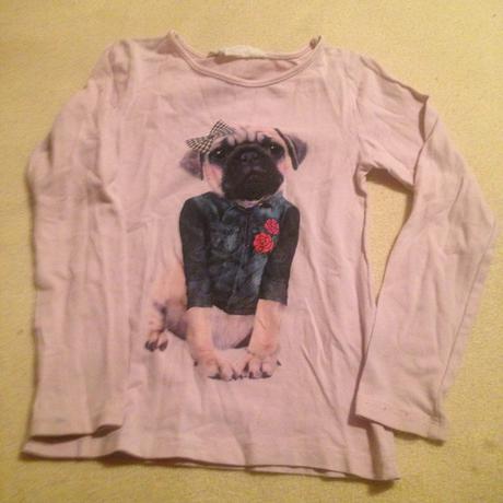 Dívčí halenka pes - pejsek, h&m,104