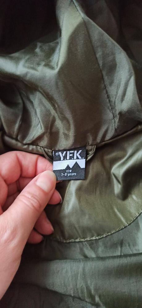 Bunda prošívaná zelená, 128