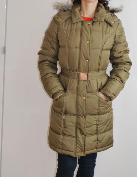 Olivove zelena parka-kabat, 34