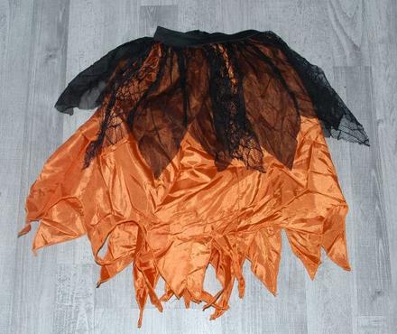 Sukně karnevalová oranžovočerná,