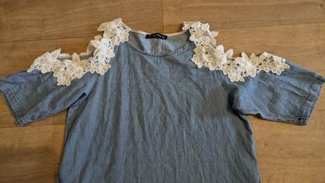 Letní džínové šaty lucky loaves vel. 38, m, m