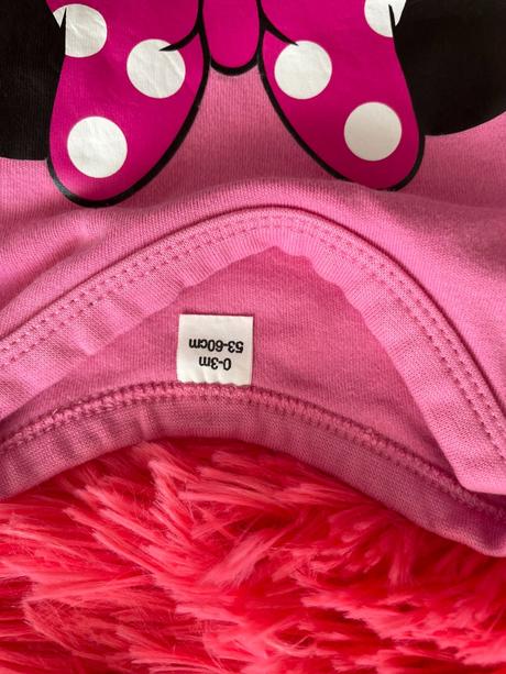 Dívčí body s krátkým rukávem minnie 0-3 měsíce, disney,50
