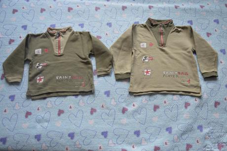 2x bavlněná mikina mikinka, 104