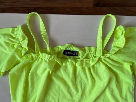 Žlutozelený neon top, vel s, janina, s