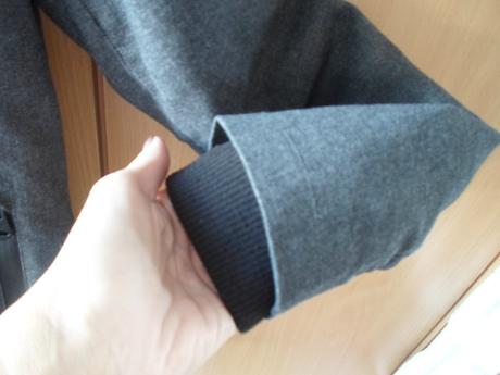 Šedý pánský kabát bunda, house,s