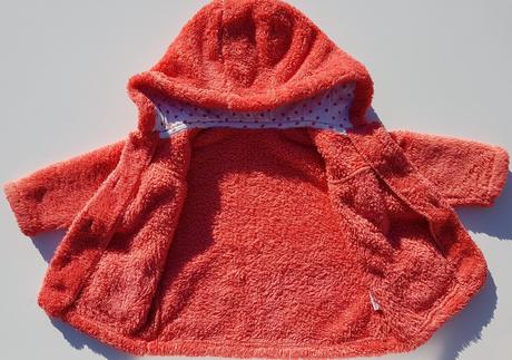 D33 dívčí teplá chlupatá mikina s kapucí vel. 86, 86